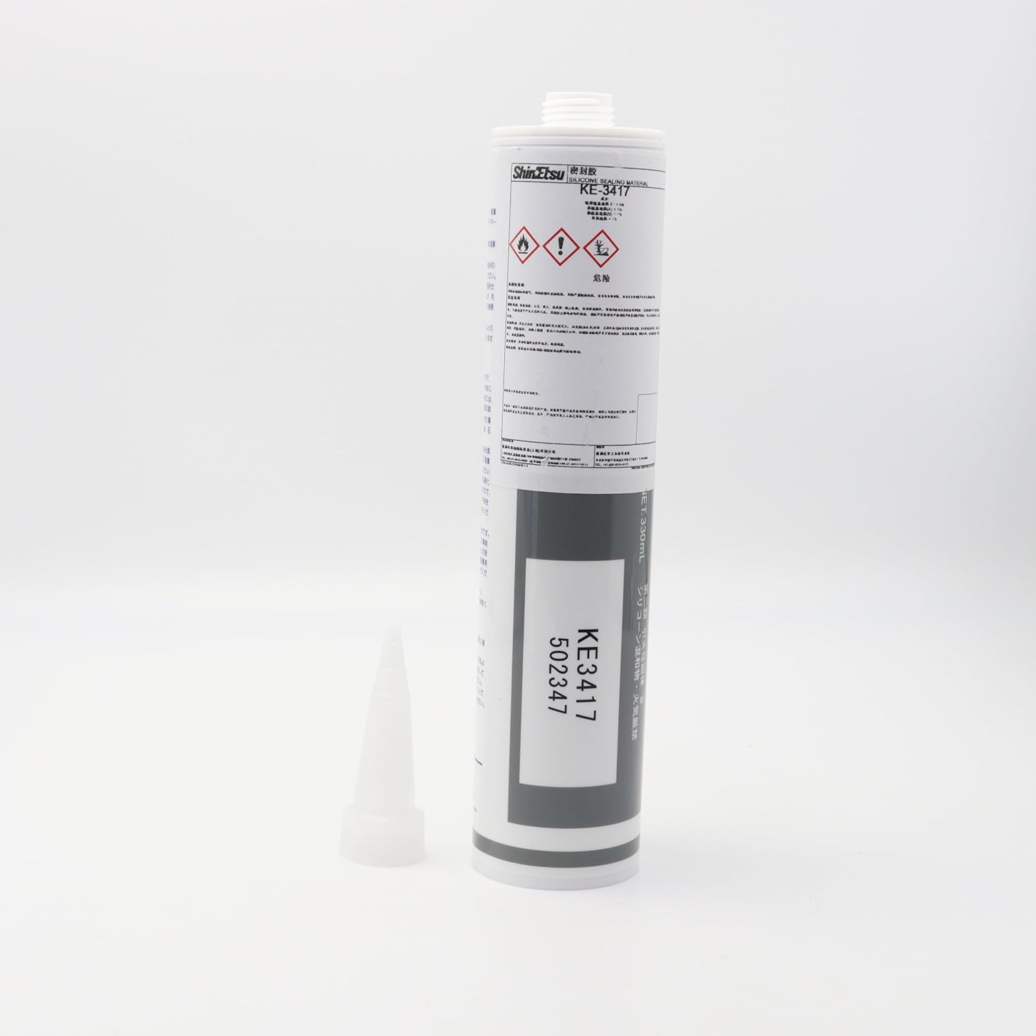 Shin-ETSU Japan KE-3417 for 330ML Electronic Sealing Flame-Retardant Adhesive 330ML Black | High-Temperature & Vibration Resistant | Silicone Sealant for Electronics, Automotive, Electrical Equipmen