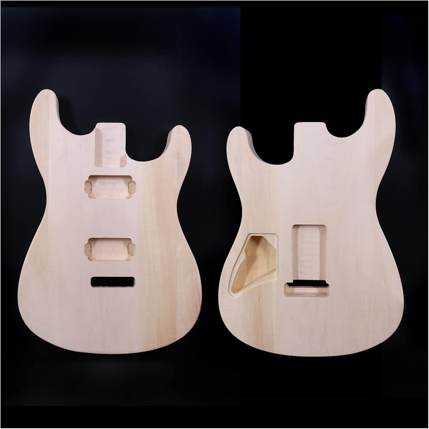 FLFL Fit DIY Electric Guitar Body HH Basswood Guitar Project Hand-Made Unfinished Unfinished Guitar Kit