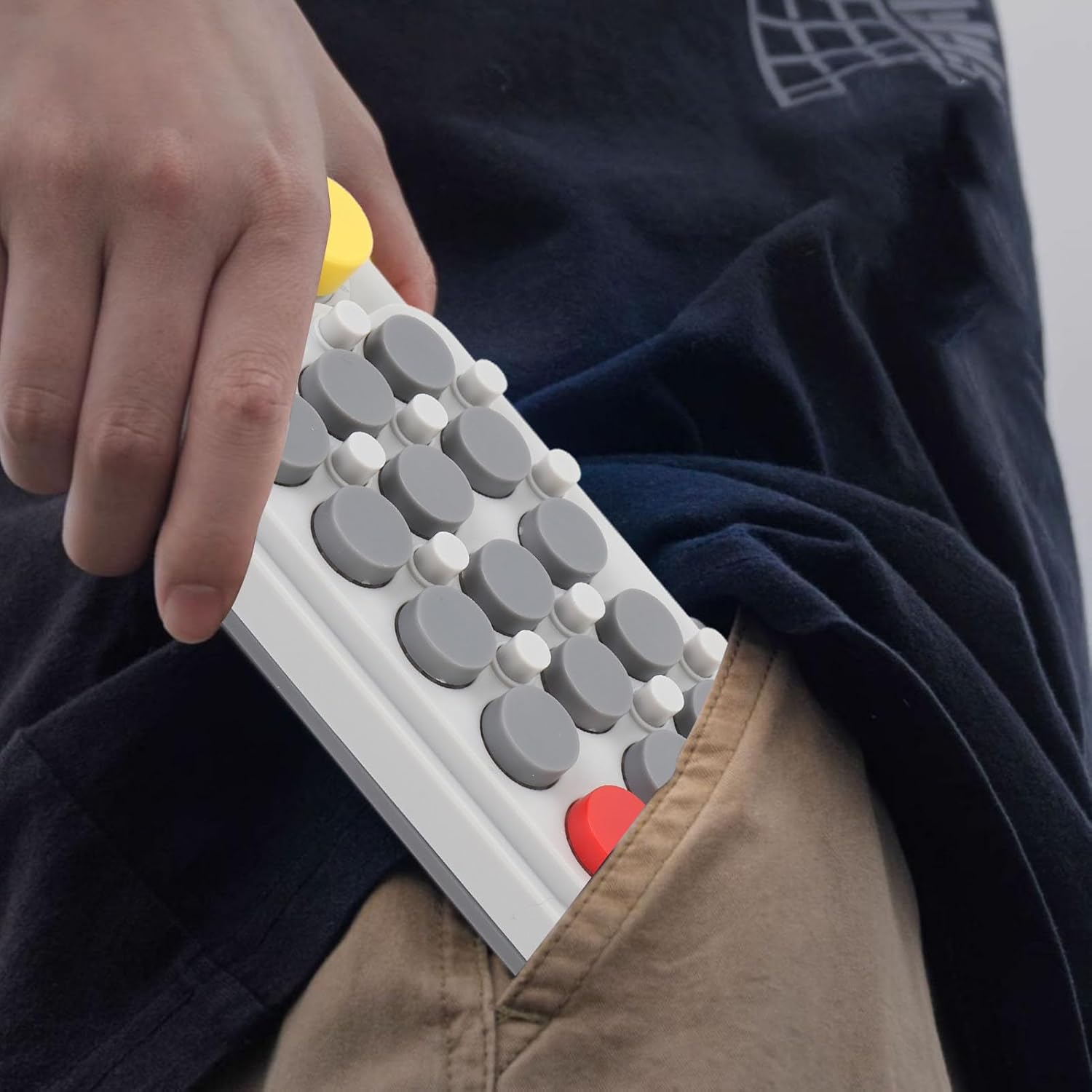 Pocket Music Keyboard, Small MIDI Keyboard Adjustable with 3.5mm Jack, Bluetooth Portable Electric Music Keyboard with Keyboard Stickers for Beginners