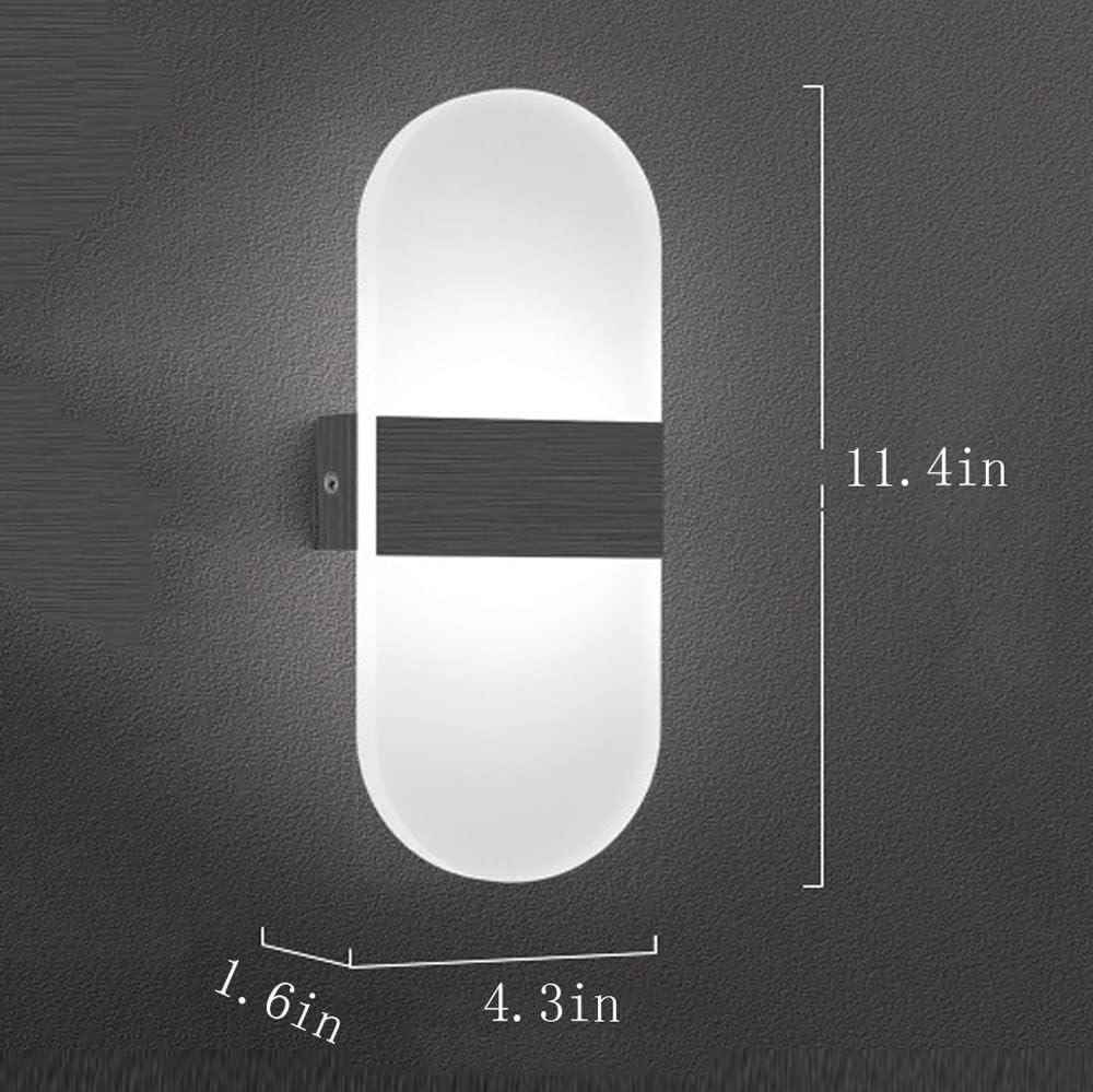 Modern Acrylic Brushed Aluminum Finish Wall Lamps, Corners Wall Light Home Decor Wall Sconce for Living Room Bedroom Hallway Mirror Lámpara de Pared (Color : Gold, Size : Warm Light)