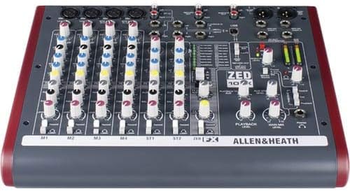 Clutch Allen & Heath ZED-10FX Multi-Purpose Miniature Mixer + Gator Cases G-MIXERBAG-1515 Padded Nylon MixerEquipment Bag and Cables