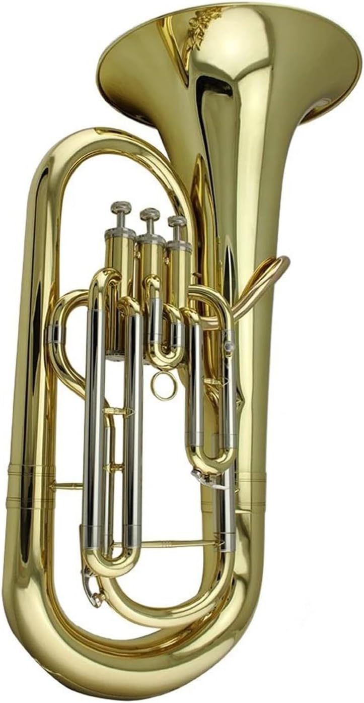 Gold Lacquered Phosphor Bronze Lead Pipe White Copper Tuning Euphonium 3 Pistons Euphonium All-brass Instrument