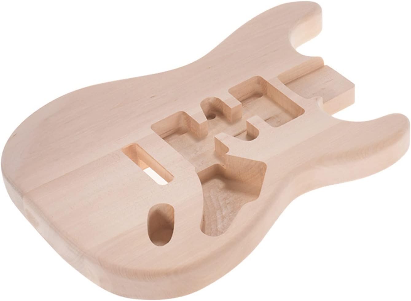 Unfinished Electric Guitar Body Handcrafted DIY Guitar Body Basswood Barrel Replacement Guitar Accessories DIY Guitar Kit (Color : 1)