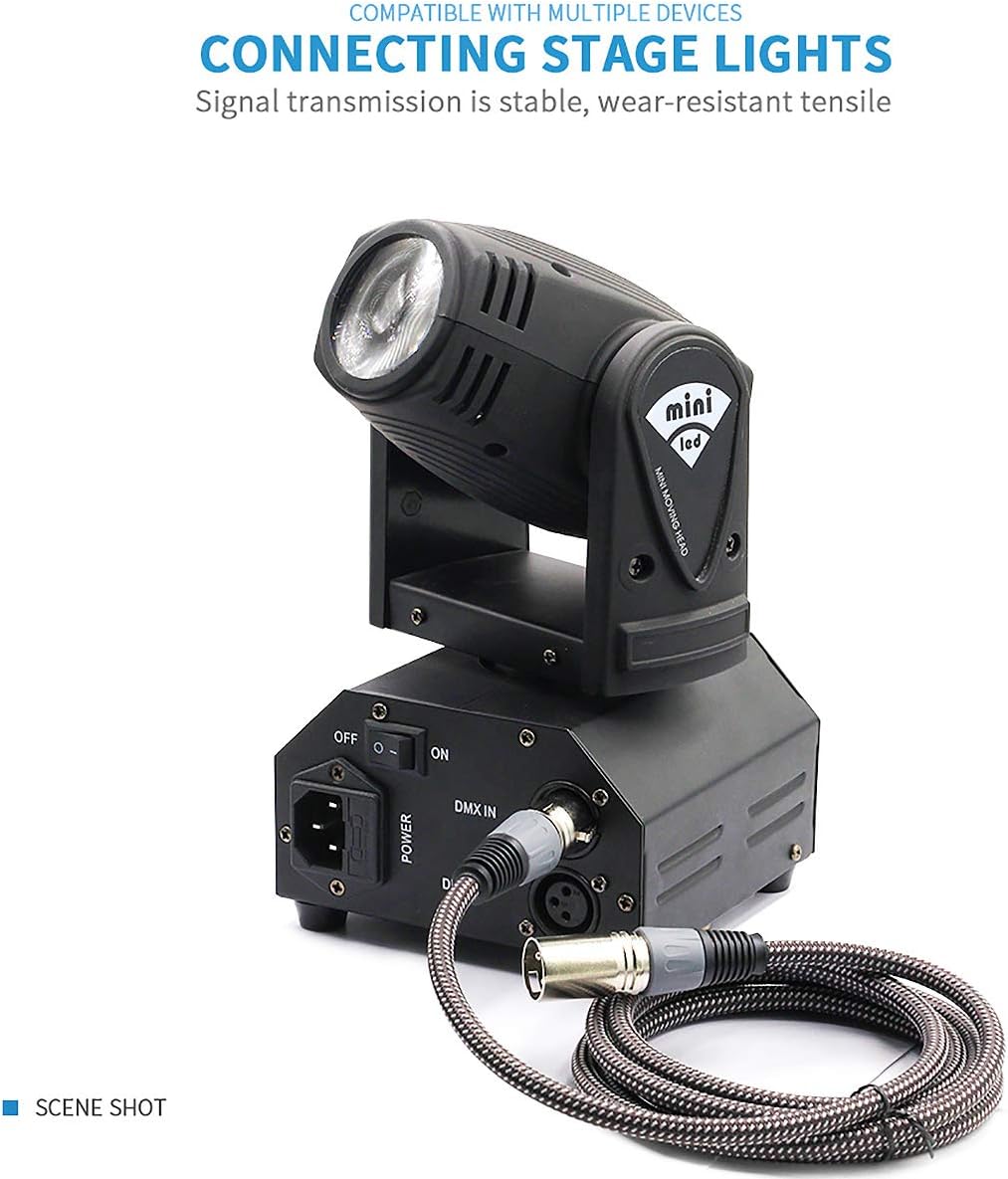 BIFALE Heavy Duty Hybrid Braided XLR Patch Cable - 25ft, 3Pin XLR Male to Female Multi-Colored Microphone Cable Balanced Mic/Snake Cord - 10Pack (TOP Series)