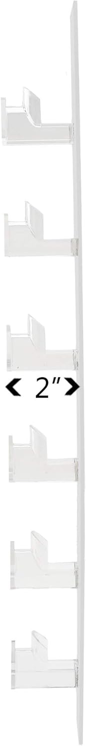 Marketing Holders 6 Pack Eyewear Holder 6 Pair Wall Mount Clear Acrylic with Hardware Fashion Retailers Malls Shopping Centers Discount Retailers Airport Gift Shops Convenience Stores