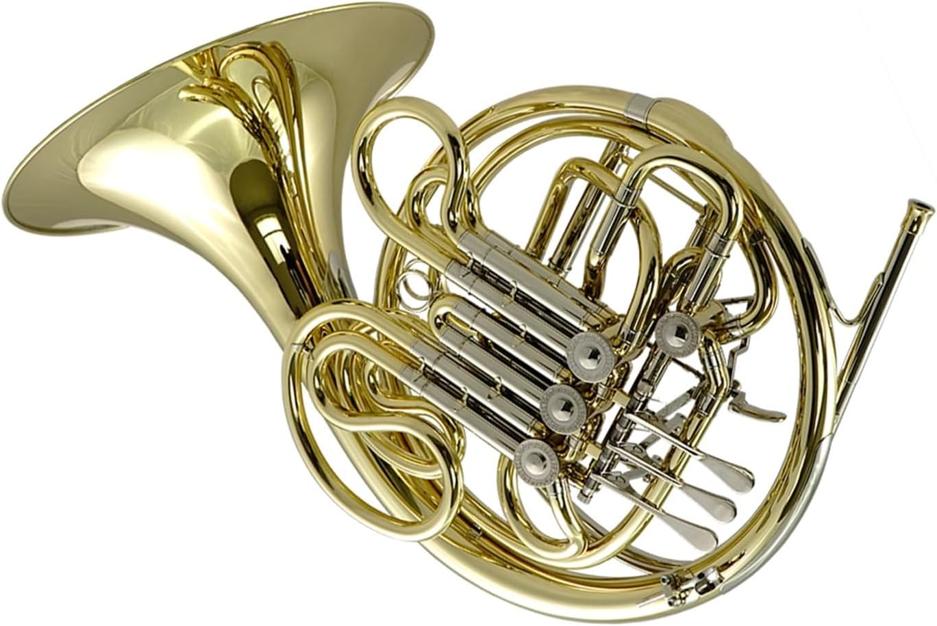 4 Key French Horn Double Row Four Key French Horn In B/F For Playing Or Practicing Brass Instruments