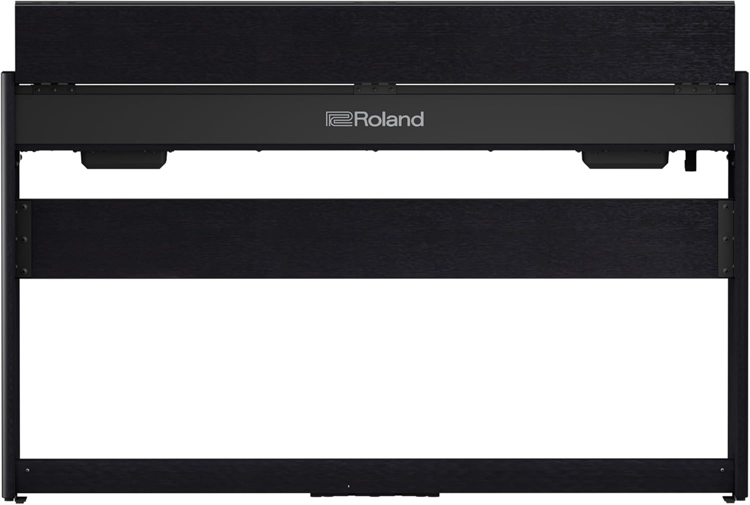 Roland F701 Digital Pianos - Contemporary Black Bundle with Headphones, Instructional Book, Online Piano Lessons, Austin Bazaar Piano DVD, and Polishing Cloth