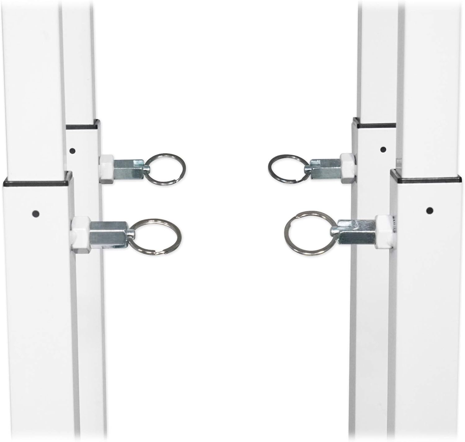 (2) Rockville RTP32W Totem Moving Head Light Stand+Black+White Scrims+Carry Bags for Chauvet Intimidator Hybrid 140SR Lights