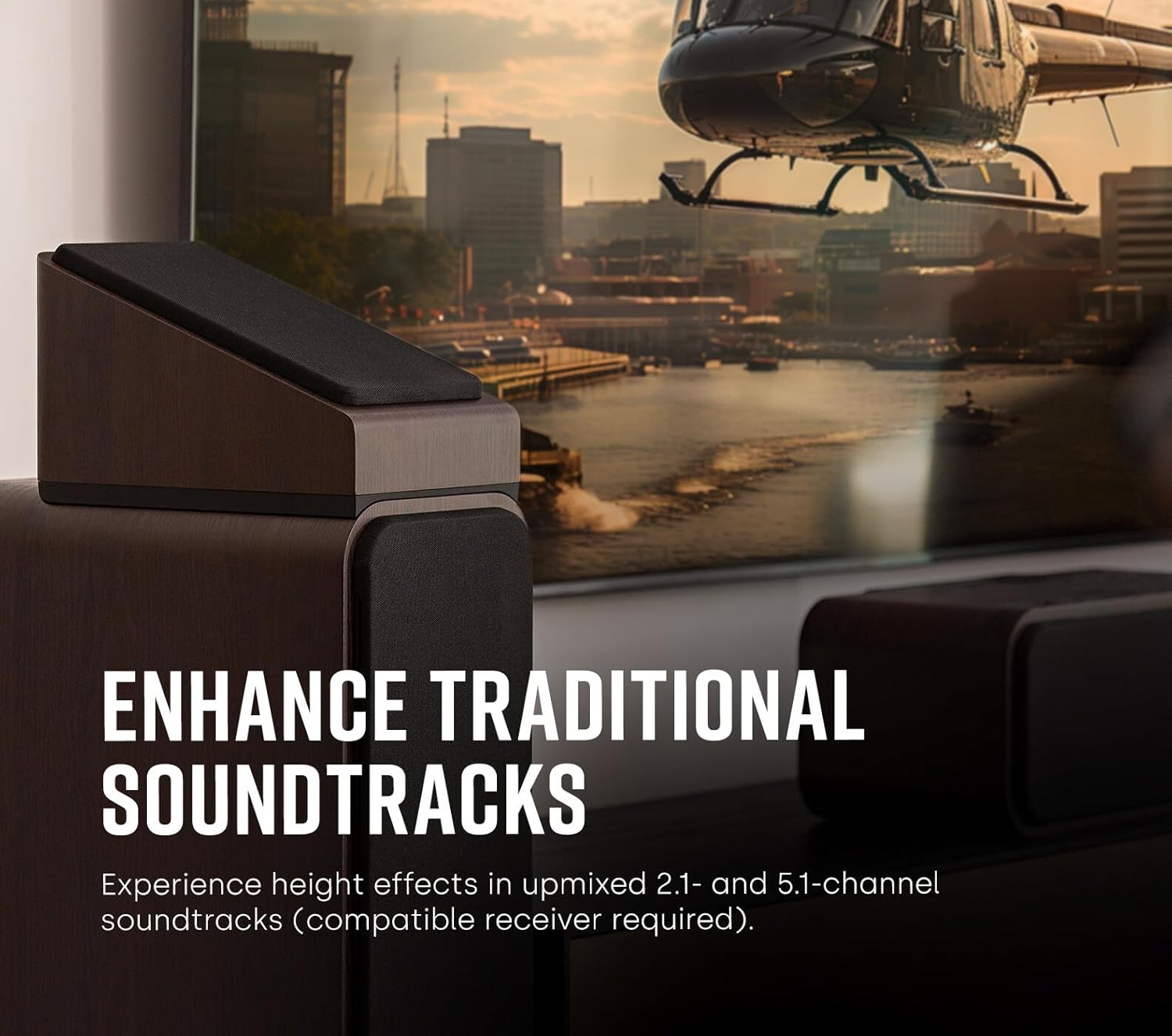 Polk Signature Elite ES90 Height Module Speaker (Pair) for Immersive Overhead Sound, Terylene Dome Tweeter, Mica-Fortified Polypropylene Midrange Woofer, Dolby Atmos, DTS:X, & IMAX Enhanced, Black