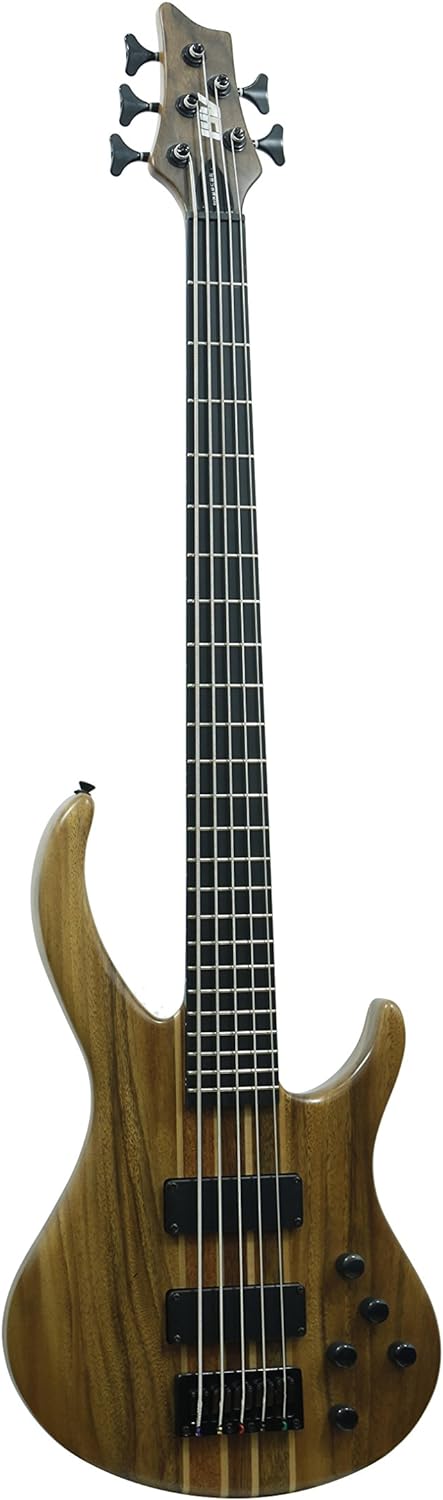 IYV 5 String IBW-550 Bass Solid-Body Electric Guitar, Natural
