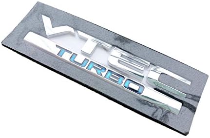 Honda VTEC TURBO Emblem - Silver, Car, Vehicle Specific Fit, Emblem