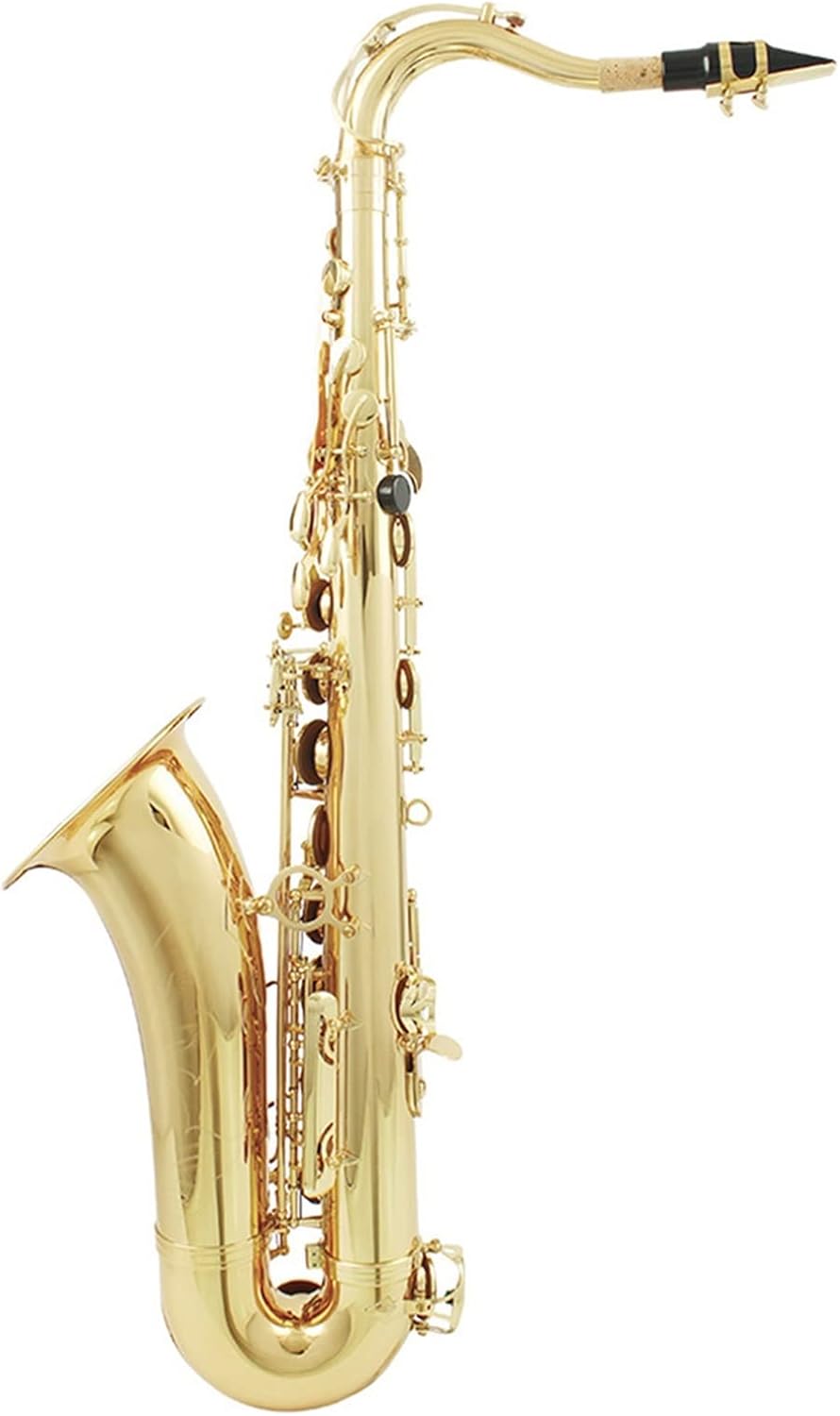 Sax Beginners Kit Professional Bb Tenor Saxophone Brass Lacquered Gold B Flat Sax Musical Woodwind Instrument with Case Mouthpiece Accessories Wind Instrument