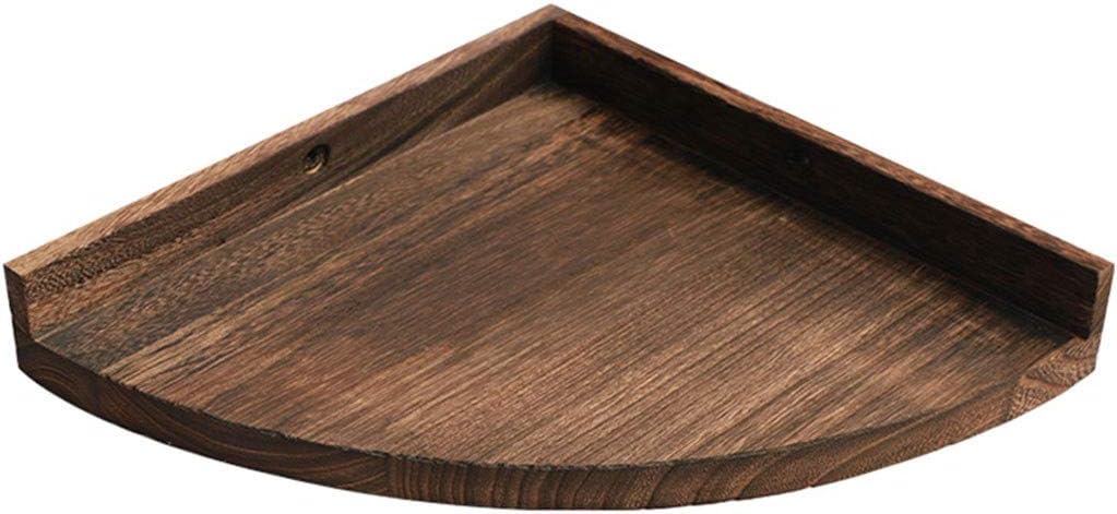 Floating Shelves Functional Wall Mount Rack, Retro Floating Shelf, Solid Wood Corner Shelves, Modern Wall Decoration, Load Bearing 8kg (Color : Brown, Size : 22cm)