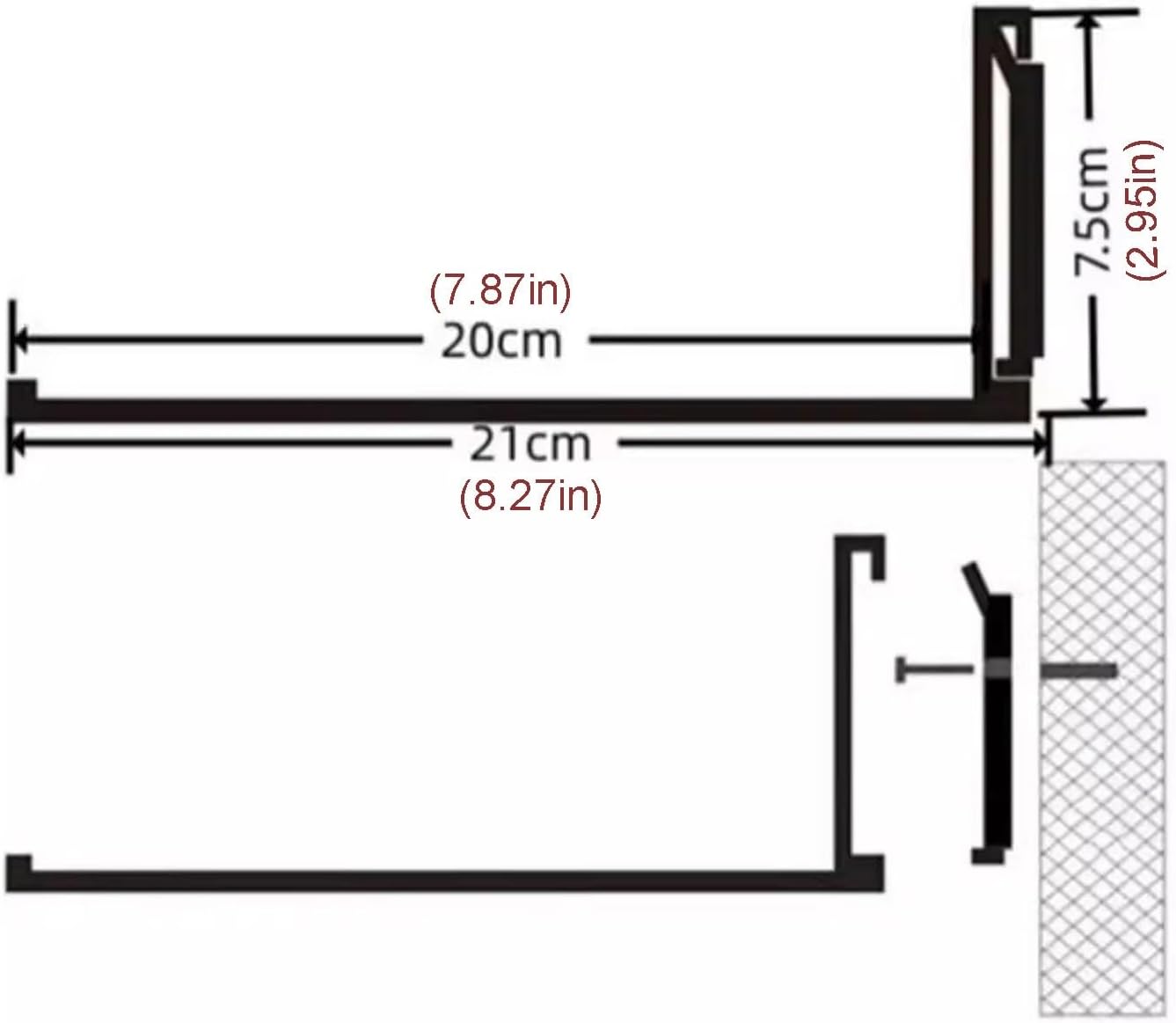 Aluminum Alloy Display Stands,Floating Shelves Wall Mounted, L-Shape Display Picture Ledge Shelf,Creative Metal Display Shelves for Plant Shelf or Bookshelf ( Color : Gold , Size : 120cm/47.24in )