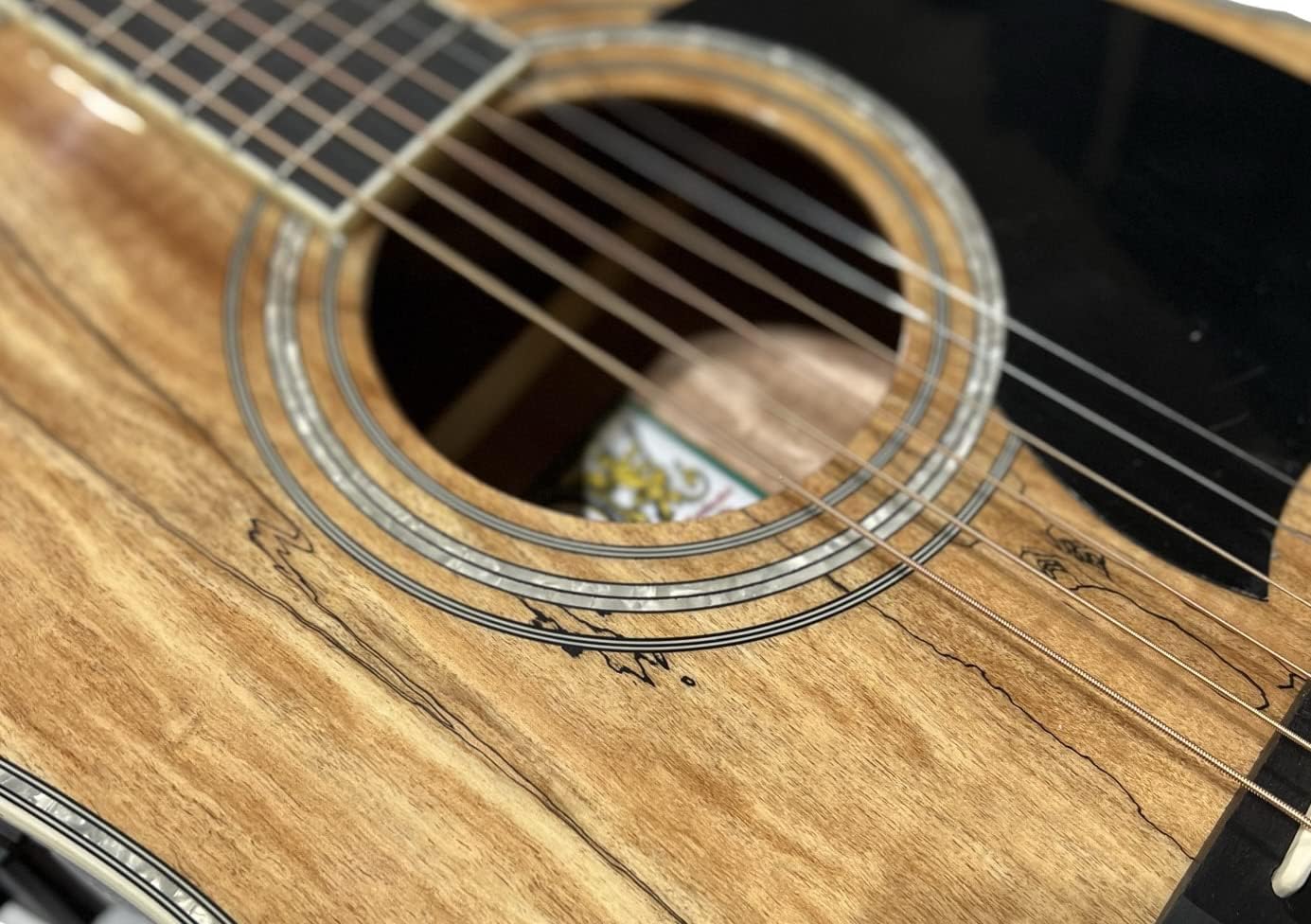 Oscar Schmidt OG2CESM Select Spruce Mahogany Dreadnought Acoustic-Electric Guitar - Spalted Maple