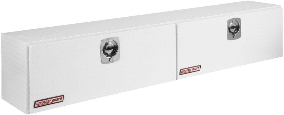 WEATHER GUARD 391302 Gloss White Aluminum Super-Side Tool Box