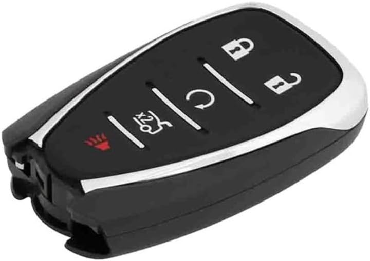 KarParts360 for Chevy Cruze 2016 Keyless Entry Transmitter | 5 Button | Black | with Alarm System Remote Control