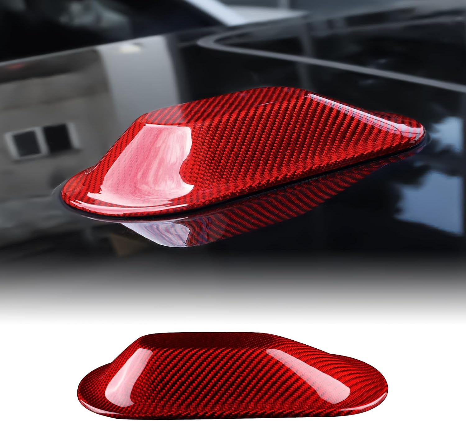for MINI J01 EV Cooper E/Cooper SE J05 Aceman 2024-2025 Accessories Carbon Fibre Exterior Trim Car Shark Fin Antenna Cover Cool Decal Self-Adhesive Auto Parts RHD