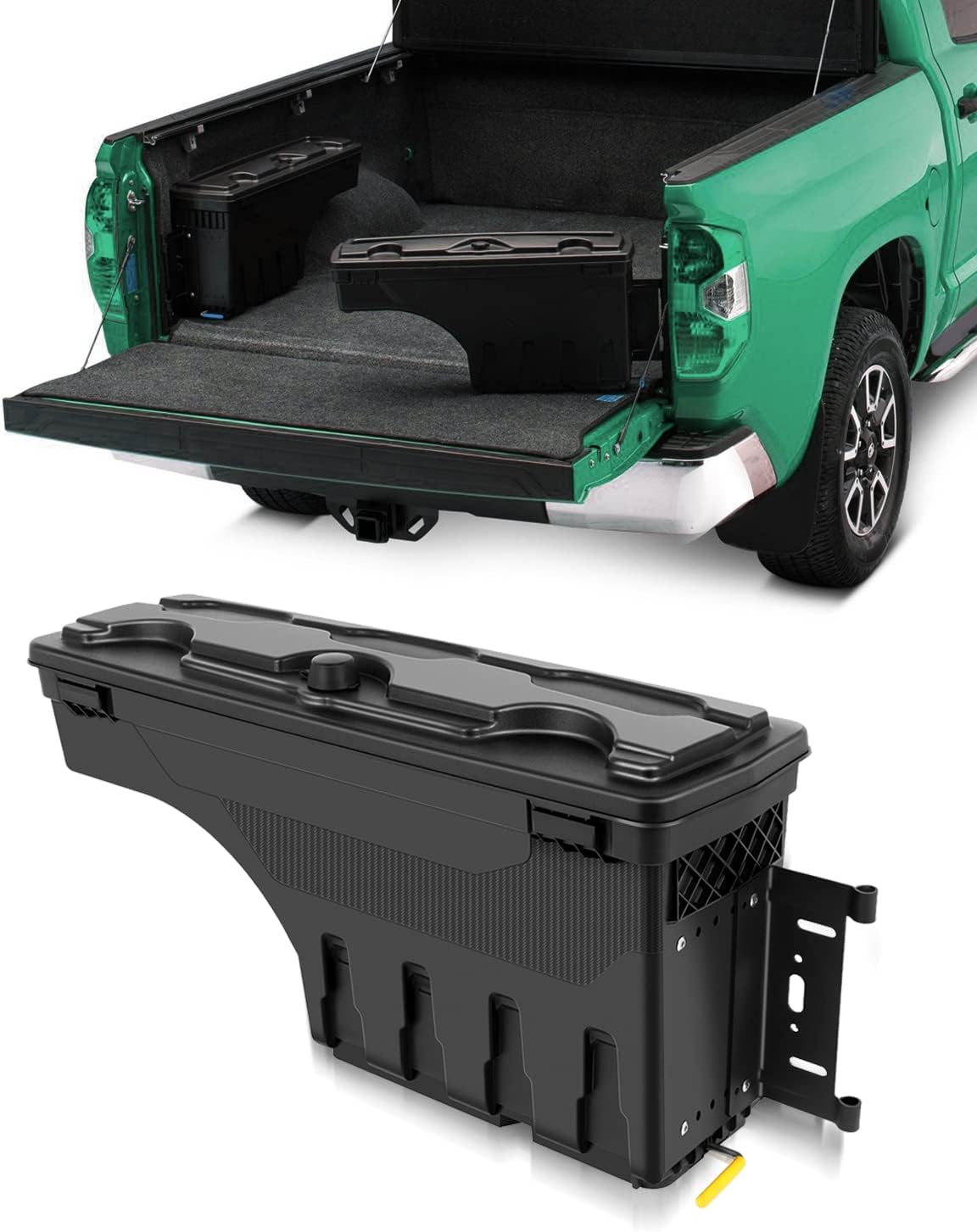 SCITOO Password Truck Bed Storage Box Tits For Ford For F-150 2015-2022 Right Passenger Side