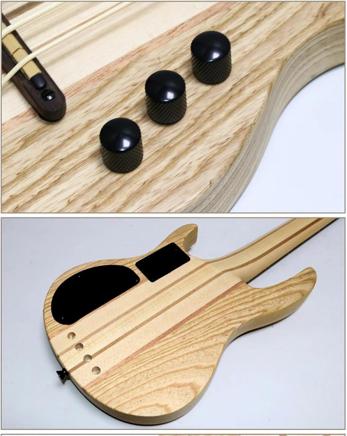 Adult Ukulele Electric Ukulele Bass Guitar 30 Inch 4 String Mini Bass Electric Guitar Pickups Maple Ash