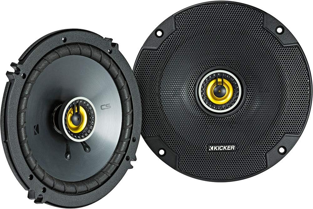 KICKER 46CSC654 CS-Series CSC65 6.5-Inch (160mm) Coaxial Speakers, 4-Ohm (Pair)
