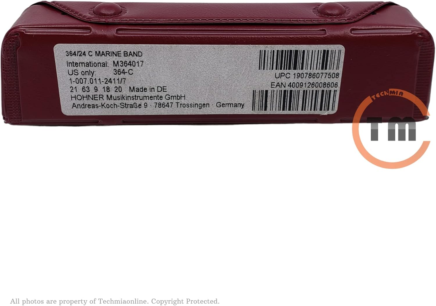 Hohner 364/24 Marine Band 12 Hole Harmonica - Key of C