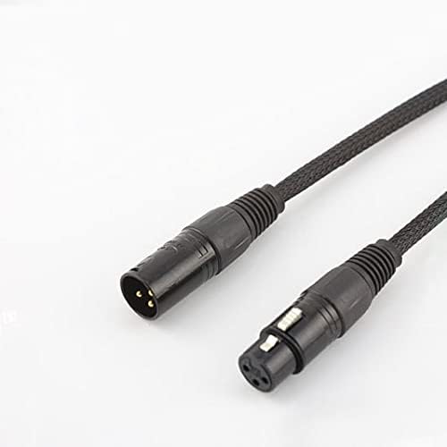 1 Pair 5N OCC Copper Conductor Audio Balance interconnect Cable XLR Plug Connector HiFi Audio XLR Plug Cable (Length : 5m)