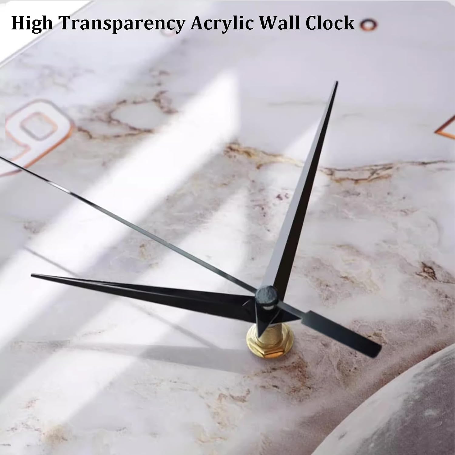 Luxury Double-Sided Corner Wall Clock with LED Light, Modern Large Digital Wall Mount Clock for Living Room, Bedroom, Home Decorative(10'', Sensor Luminous)