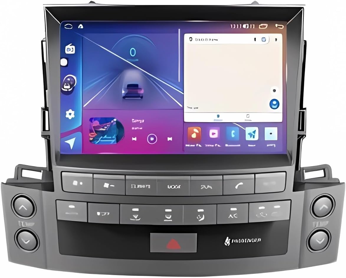 Rolax Android 13 Car Multimedia Player CarPlay Screen Compatible with Lexus LX570 J200 3 LLL 2007-2015 GPS Radio Auto Video Navigation Bluetooth WiFi Backup Camera SWC