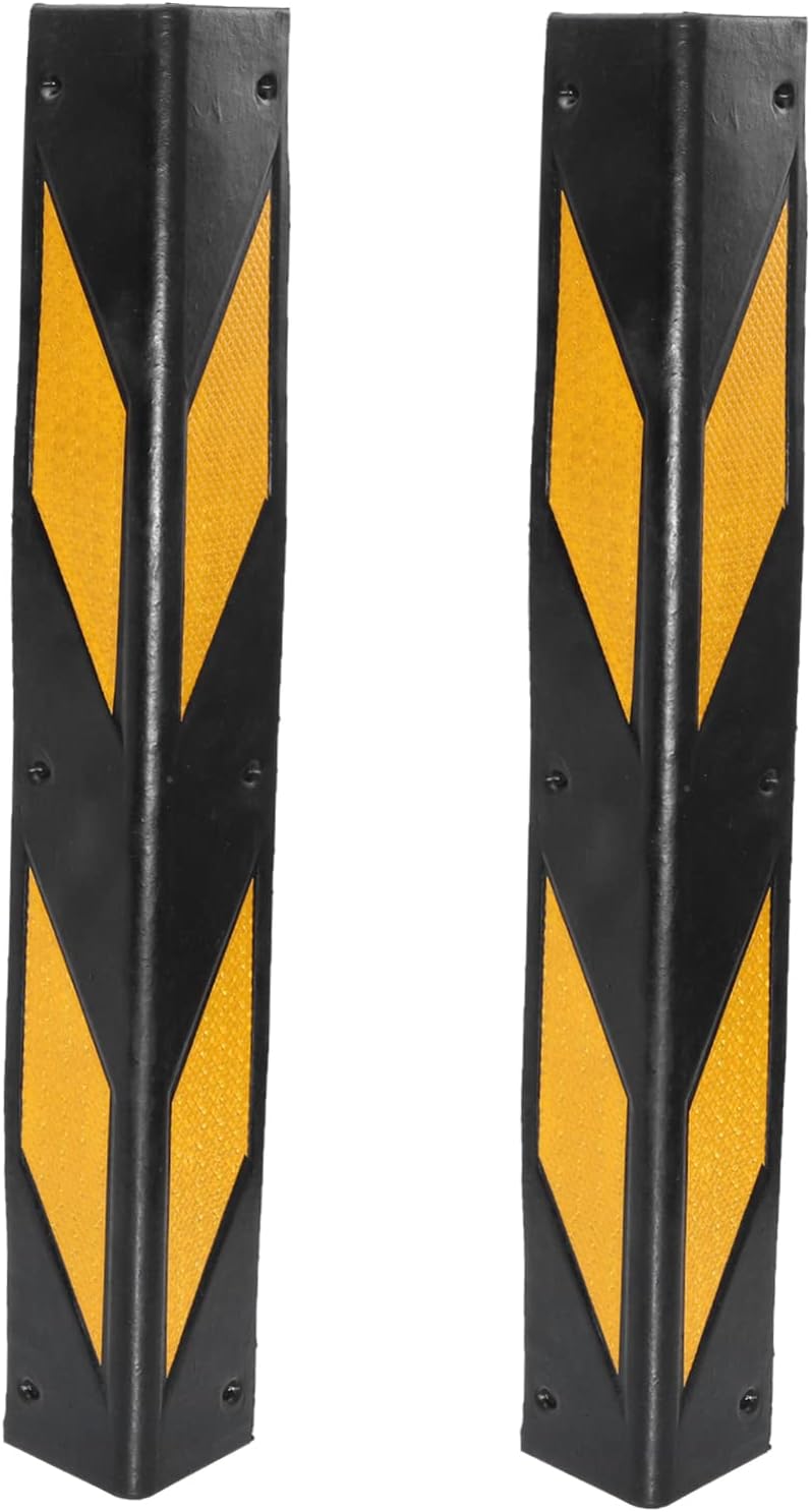 Cabilock 2pcs Thick Rubber Corner Protectors Garage Wall and Car Door Protection Guards