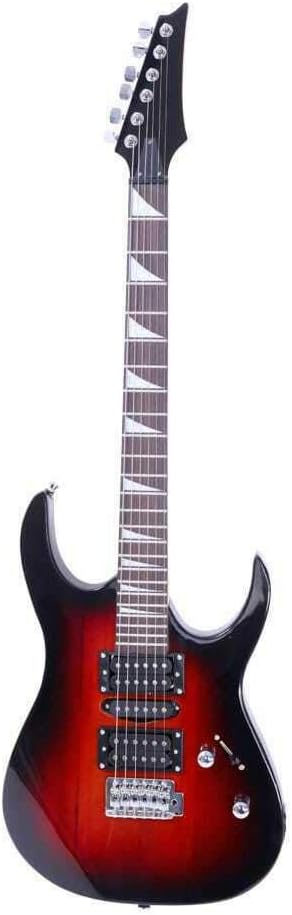 Lykos Professional Electric Guitar Guitar Bag Strap Pick Tremolo Bar Link Cable Set (Sunset)