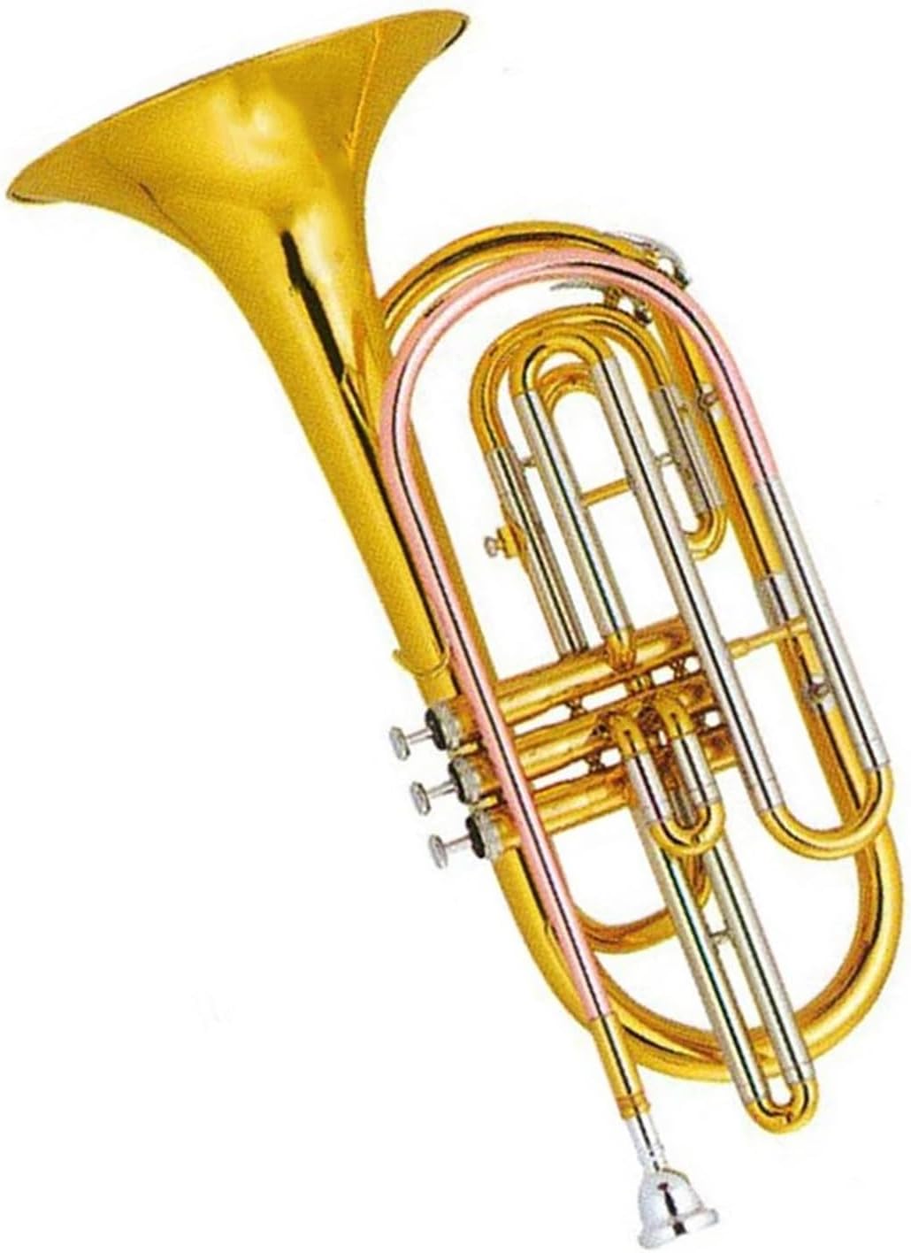 Adult Trombone Instrument Gold Lacquer Stainless Steel Pistons Brass Leadpipes Tuning Bb Trombone