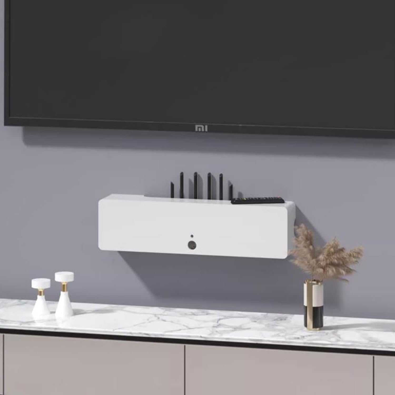 WiFi Router Set top Box CD DVD Players Cable Box Toy Storage Cabinet Wall Mounted TV Cabinet Wall Shelf Floating TV Shelf Game Console TV Stands TV Unit TV Bracket Wall Mount Corner Shelves