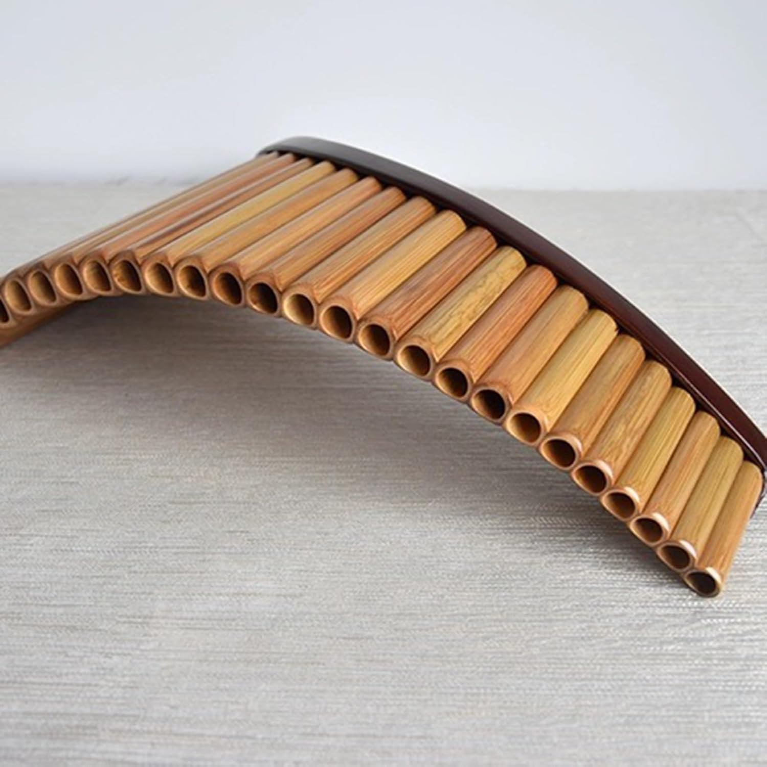 25 Pipes Bamboo Pan Flute Bagpipes G Key or C Key Musical Instrument Pan Pipes Woodwind key Professional Panpipe Pan Flute Instrument (Color : G Key, Size : Right Hand)