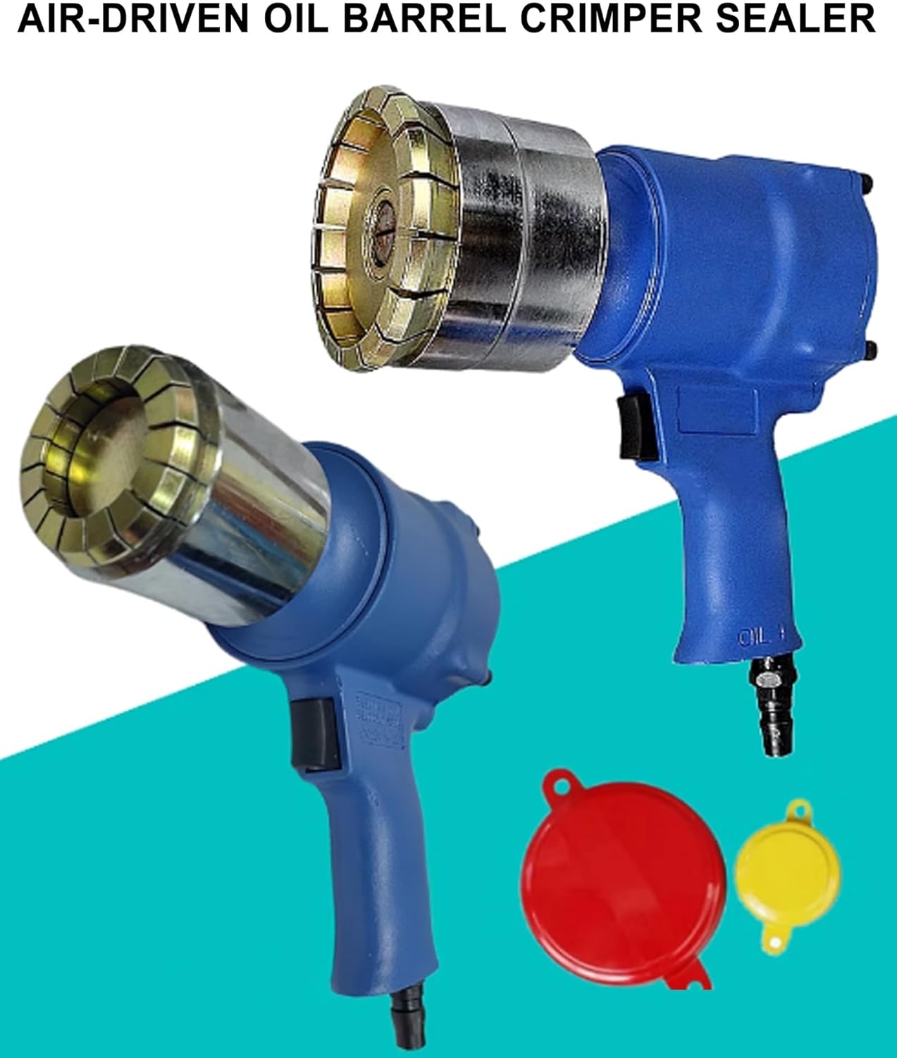 200L Pneumatic Oil Drum Pressure Cap Sealing Barrel Crimping Tool,Oil Drum Sealing Machine,Drum Capping Sealing Machine (30mm+75mm)