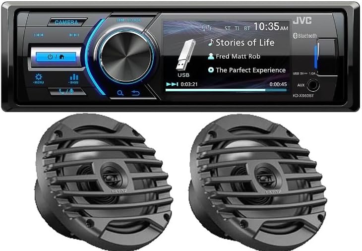 KD-X560BT Marine Digital Media Receiver Bundled with + (1) Pair 6.5