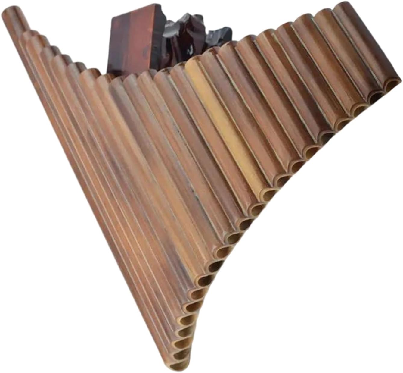 25 Pipe C Key Pan Flute Woodwind Instrument Bamboo Pan Flute Traditional Adult Professional Performance(F)