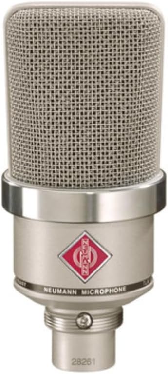Neumann TLM-102 Studio Set Cardioid Condenser Microphone Nickel Bundle w/Pig Hog Mic Cable Polishing Cloth