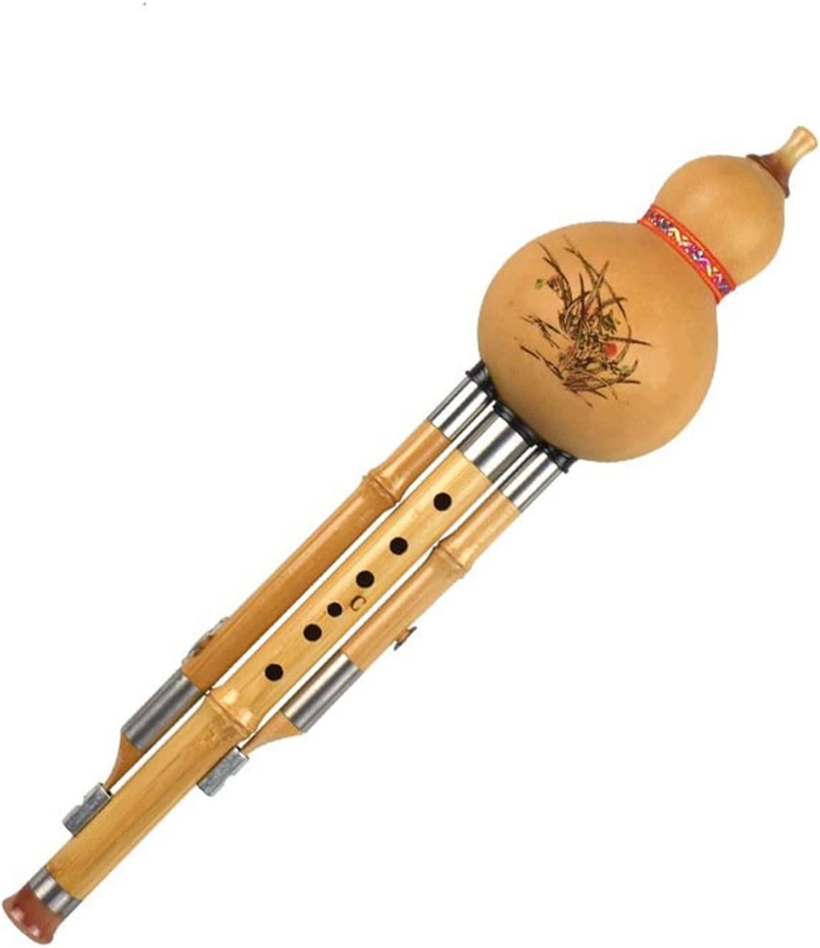 FLFL Hulusi 1 Pcs Hulusi C Or BB Key Optional Three-Tone Hulusi Flute Performance School Instrument (Color : D)