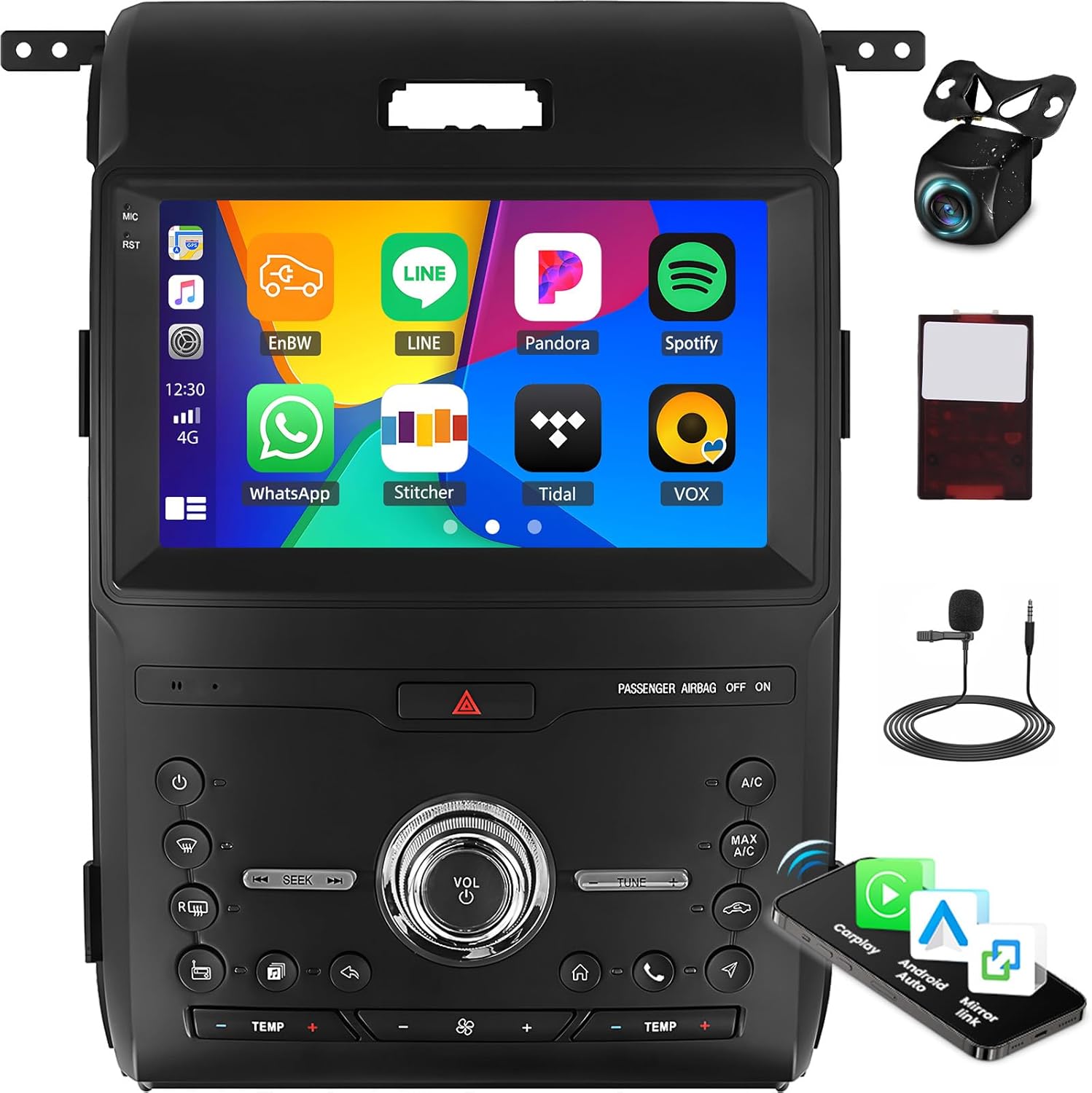 2G+64G Car Radio for Ford F150 2013 2014 with Wireless Carplay Android Auto,9