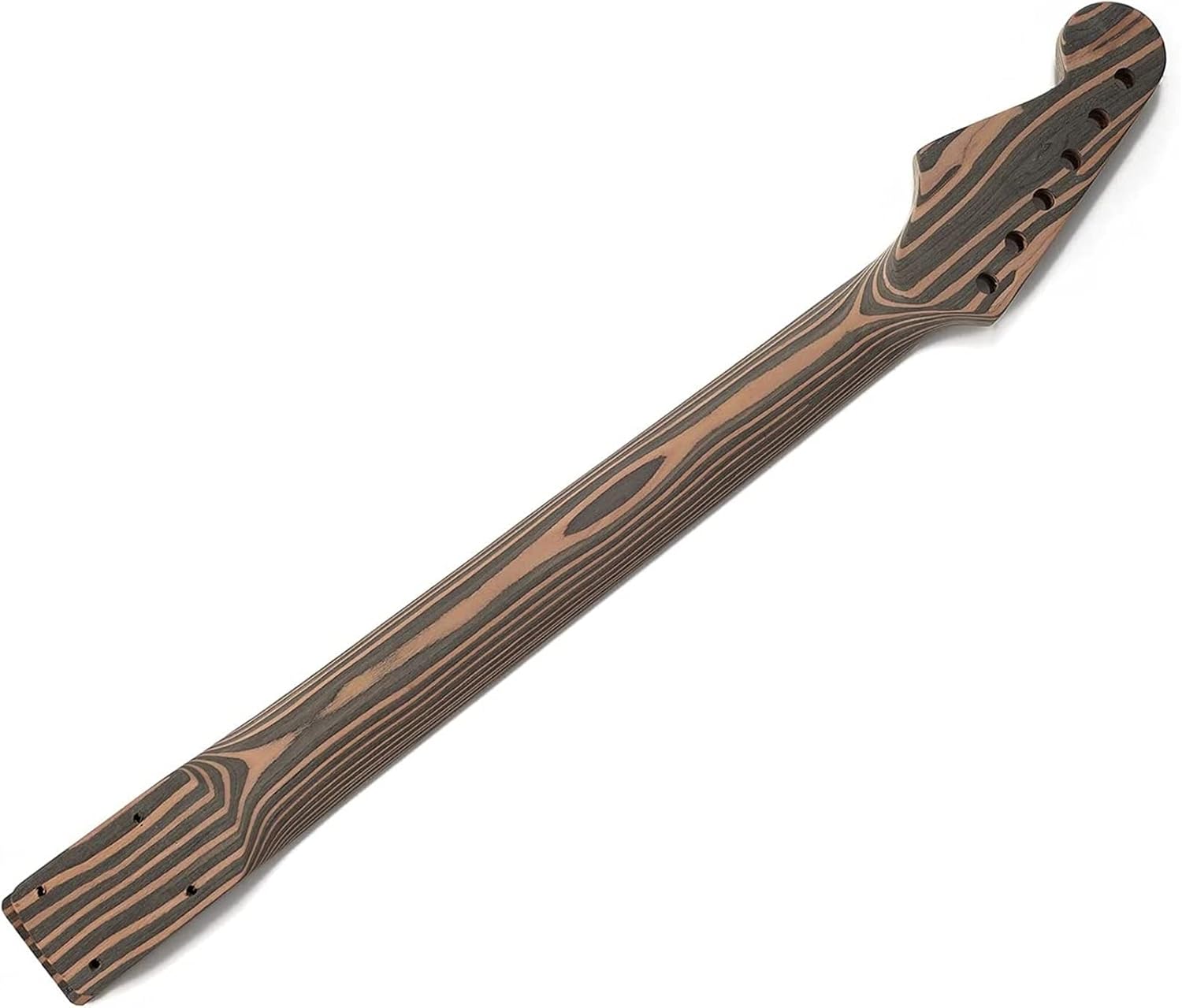 FLFL Instruments 6 Strings Zebrawood Solid Body for ST Style Electric Guitar Builder Kit Unfinished Guitar Kit