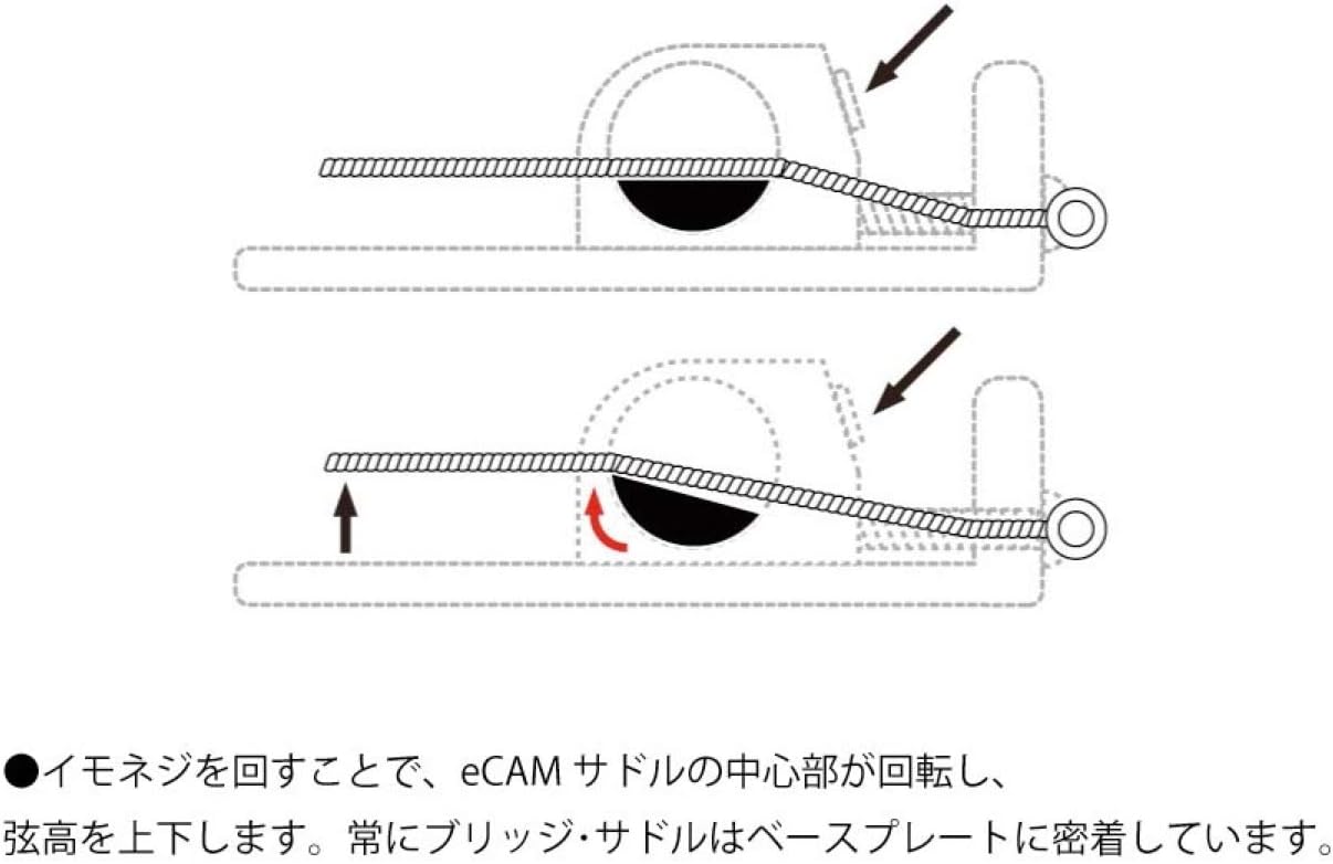 ORIGINAL SERIES FCH4 AM BASS BRIDGE, 4 String -string thru chrome