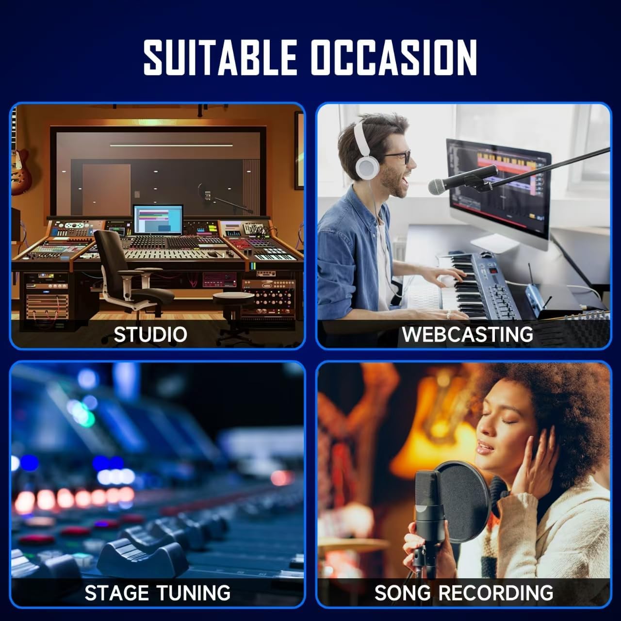 8-Channel Professional Audio Mixer, DK-8 Mixing Console with XLR Inputs, Bluetooth, 99 DSP Effects, MP3, USB Interface for Podcast, Music, Recording, PC 14.76