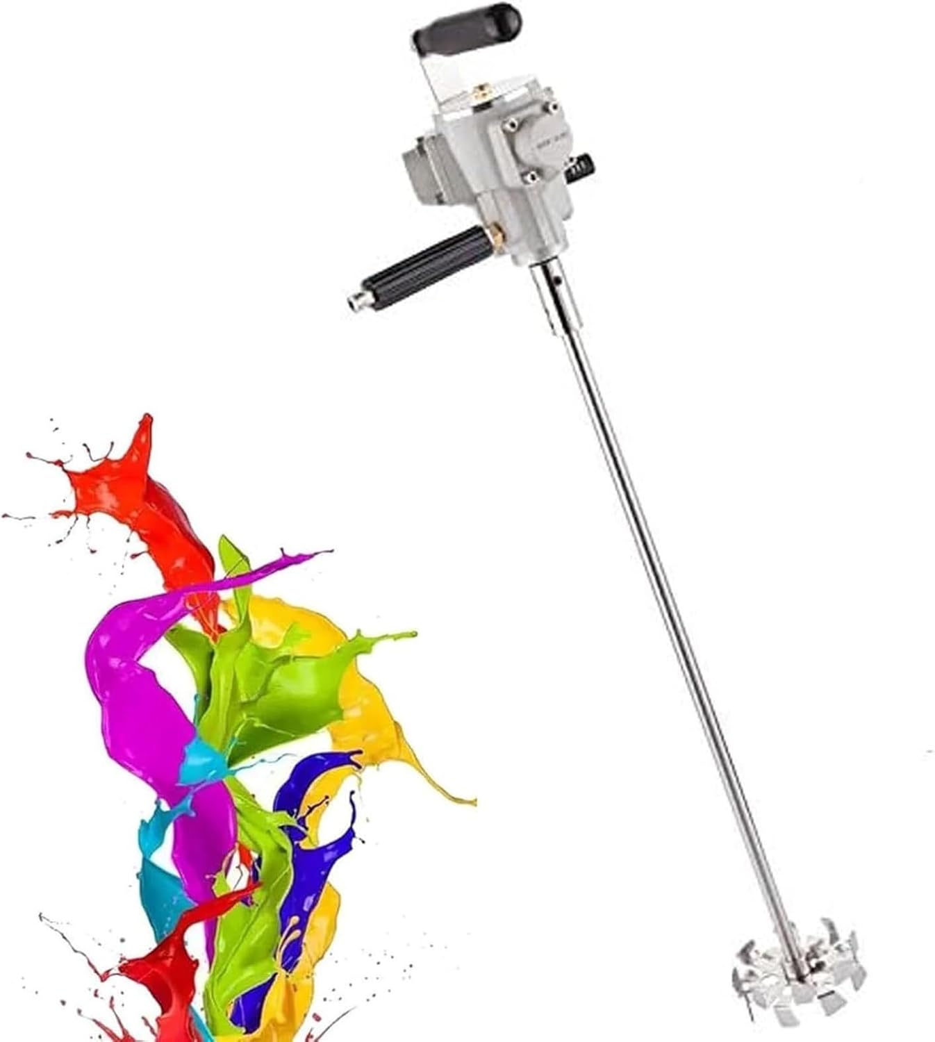 Handheld Mixer Drum Mixer, Pneumatic Paint Mixer Stirrer, Paint Stirring Machine Agitator Paint Mix Tool, for Ink dye Mixing Machine
