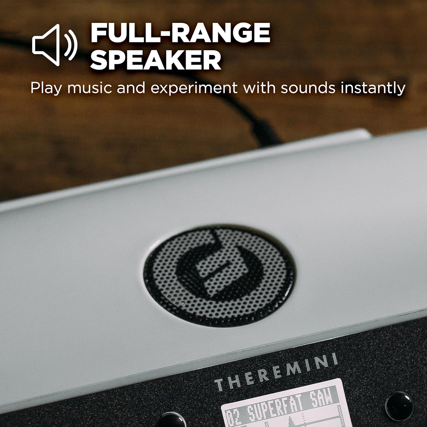 MOOG Theremini - Theremin with Pitch Correction, CV Out, Built-in Tuner and Speaker, Animoog Synthesizer Sound Engine with 32 Presets and LCD Screen