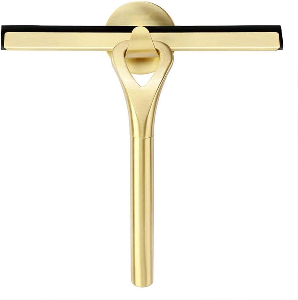 Golden Glass Wiper，All Purpose Shower Window Squeegee for Shower Glass Door, and Car
