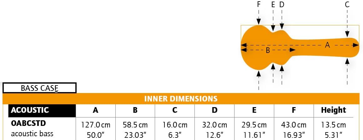 Economy Hard Case, Bass, Acoustic