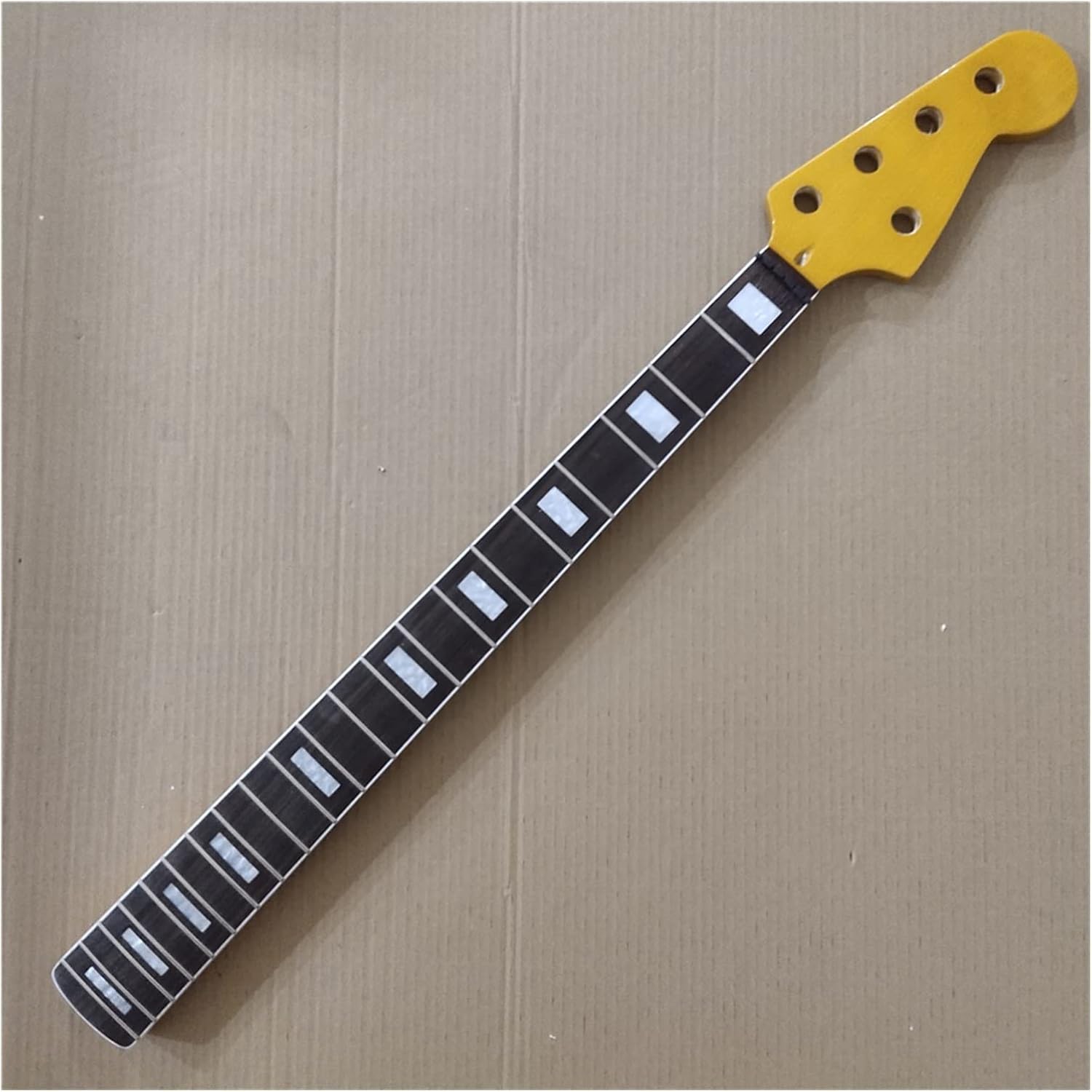Yellow Maple 21 Frets Bass Guitar Neck Part 5 String Rosewood Fingerboard 34 Inch Electric Guitar Neck