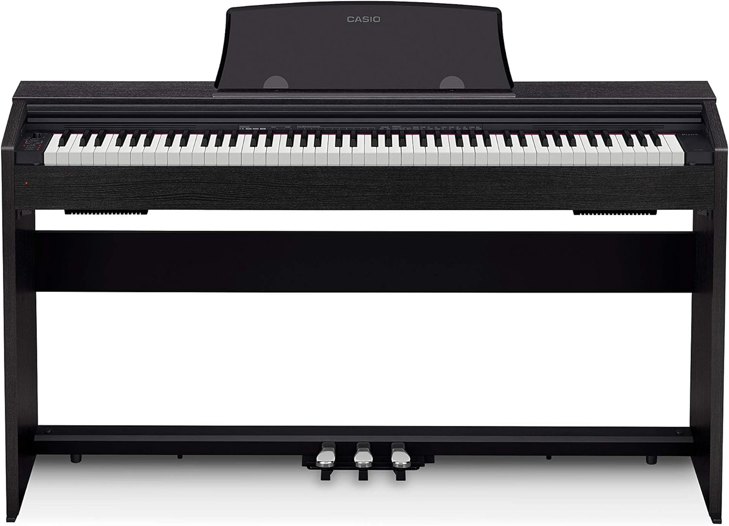 Casio PX-770 Privia Digital Piano - Black Bundle with Adjustable Bench, Headphones, Instructional Book, Online Lessons, Instructional DVD, and Austin Bazaar Polishing Cloth