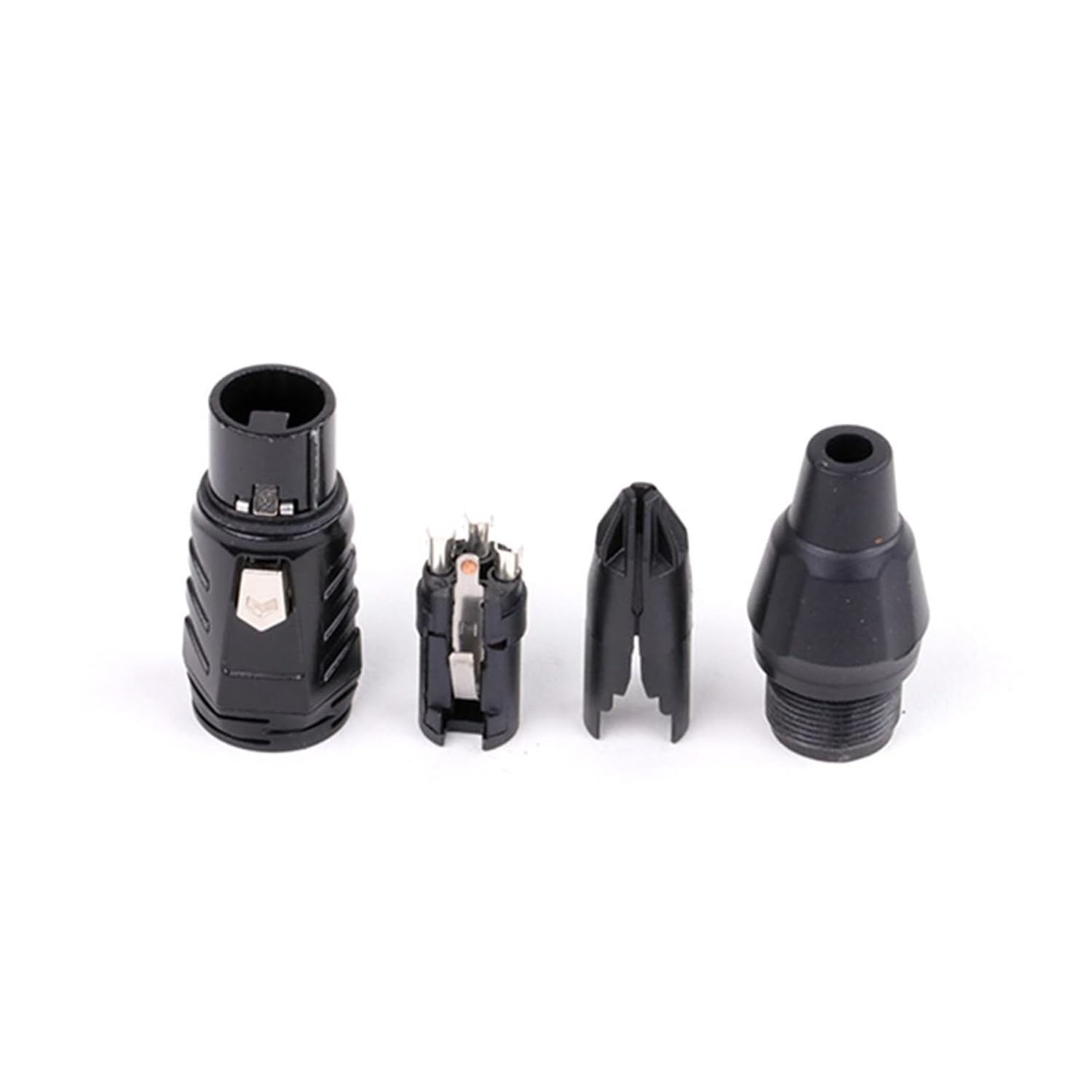 10Pcs XLR 3 Pin Male & Female MIC Audio Microphone Cable Connector Adapters Black (Color : 10xD1034F)